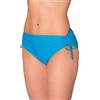 Aquarti Slip Costume Donna con Laccetti, Azzurro, 48