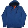 Coveri Felpa Uomo Aperta con Cappuccio Tasche Cerniera Zip Leggera Primaverile Garzata (M - Jeans)