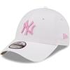 New Era NY Cappellino da Baseball Major League Baseball Berretto Bianco Visiera Curva Yankees Cappello