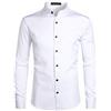 PARKLEES - Camicia da uomo a manica lunga, slim fit, facile da stirare, con colletto a punta, per l'ufficio e il tempo libero, bianco, XL