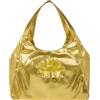 SUNDEK Borsa Shopper Laminata con Logo (Gold)