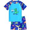 NautySaurs Costume da bagno per bambini con rash guard e costume da bagno con dinosauri