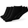 Enrico Coveri (6 Paia Calzini Uomo, Pariscarpa, Traspiranti, in Morbido Cotone Mercerizzato, Punta e Tallone Rinforzati con Silicone Anti-Slip, Certificati OEKO-TEX, Nero, 35-38, Made in Italy