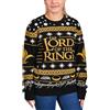 Elbenwald Maglione a Maglia del Signore degli Anelli con Motivo dell'Albero di Gondor per Uomo Donna Unisex Nero Giallo - S