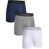 gagli® Boxer da Uomo, Pantaloni Traspiranti da Uomo, Boxer da Uomo in Cotone Modal, Pantaloni Morbidi da Uomo con Fascia Elastica in Vita, Boxer da Uomo Traspiranti in Confezione da 3 Pezzi