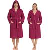Nada Home Accappatoio Unisex in Spugna 100% Cotone 400 gr con Cappuccio - Morbido e Assorbente, con Cintura, Tasche e Appendino - Uomo Donna Adulto