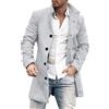 Generico Cappotto da Uomo Invernale in Lana Spessa Trench Cappotto di Media Lunghezza Slim Fit Imbottito Caldo Casual Peacoat,Cappotto Uomo Invernale,Idee Regalo Natale 2025