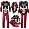 PINTUTU Pigiama Natale Famiglia Pigiami Natalizi per Tutta La Famiglia Coordinati Due Pezzi Manica Lunga Top E Pantaloni Inverno Pajamas Set per Coppia Donna Uomo Bambini Pigiami Christmas Regalo Natalizi