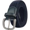 UBOHUZ Cintura da 2 pezzi uomo taglie forti golf intrecciata reversibile in tessuto elasticizzato Per Uomo