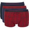Emporio Armani Boxer da Uomo in Puro Cotone, Confezione da 3, Rosso, S, Rosso, S