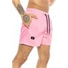 RED BRIDGE Costume da Bagno da Uomo Pantaloncini ad Asciugatura Rapida Rosa L