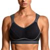 SYROKAN Reggiseno Sportivo Donna Senza Ferretto Nero/Grigio-1 3G