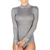 EGI Maglia Donna Manica Lunga in Micro Lana Costine con Lupetto e Polsi in Pizzo