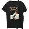 Rock Off officially licensed products Rockoff Trade Michael Jackson Thriller White Suit, T-Shirt Uomo, Nero (Black Black), Large