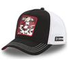 Capslab Cappellino da uomo e donna DC Comics, berretto Trucker regolabile da Snapback, nero/bianco/rosso, Taglia unica