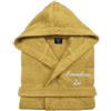 Cieffepi Home Collections Solo Mio Basic Accappatoio Personalizzato con Cappuccio in Morbida Spugna idrofila Puro Cotone (M, Giallo)