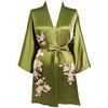 BABEYOND - Vestaglia da donna con stampa floreale, accappatoio estivo, kimono corto, in raso, da donna, da spiaggia