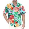 Gavliuu Camicia Hawaiana da Uomo - Camicia Hawaiana da Uomo con Bottoni, Camicie Floreali Stampate Casual a Maniche Corte
