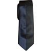 Remo Sartori - Cravatta Stretta Slim Fashion, Larghezza cm 6, Made in Italy, Uomo (Nera e Blu)
