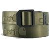Carhartt, NYLON WEBBING LADDER LOCK BELT Uomo, Army Green, L
