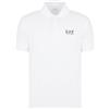 EA7 Emporio Armani Polo Core Identity in Cotone Stretch da Uomo, 8NPF14 (IT, Testo, XL, Regular, Regular, White/Silver)