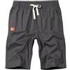 Djtnzdm Pantaloncini Uomo Bermuda Uomo Cargo Sportivi Shorts Cotone Uomo Golf Estivi Pantaloni Corti da Lavoro Corto con Tasche(Grigio-XL)