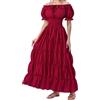 Spooktacular Creations Costume Rinascimentale da Donna Bordeaux. Abito Chemise Medievale e sottoabito Irlandese. Perfetto Come Abito da contadina o Pirata per Feste celtiche e Halloween.(X-Large)
