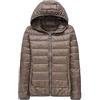 HEONSATI Giacca Donna Trapuntino Leggeri Piumino 100 Grammi Ripiegabile Imbottito Piumini con Cappuccio Invernale Antivento Taglie Forti Cappotto da Donna Mezza Stagione Antivento Giacconi Imbottiti Slim