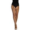 JUST BEAUTY TOUCH Calze a tinta unita, taglia S-3XL, da indossare con reggicalze e reggicalze, vestibilità comoda, da donna, altezza coscia, 20 denari, velate, Marrone chiaro, XL Plus
