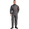 LiiYii Tuta da Lavoro Multitasche Uomo Salopette da Lavoro per Studenti Officine Pagliaccetto Jumpsuit a Manica Lunga Completo Operaio Meccanico Workwear Grigio L