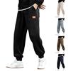 Generico Pantaloni Tuta Uomo Larghi, Kirakuco Pantaloni Giapponesi Velluto Uomo, Larghi Invernali Con Tasca Bodybuilding A Coste Eleganti Con Coulisse Jogging Streetwear Baggy Elastica Pantalonis Nero, M