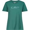 CMP T-Shirt Girocollo Dry Function con Logo Donna 39t5676p