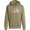 adidas Camo 3B Graphic Hoodie Felpa con Cappuccio Uomo (IT, Testo, XL, Regular, Regular, Verde)