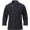 CoXuantion Uomo Cuoco a Maniche Lunghe Giacca Unisex Giacca Cuoco Professionale Chef Uniforme con I Bottoni per Panetteria Ristorante Lavoro M,Nero