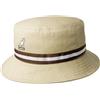 Kangol Cappello Stripe Lahinch Donna/Uomo - da Pescatore in Cotone con Nastro Grosgrain Estate/Inverno Primavera Estate Autunno Inverno - S (54-55 cm) Beige