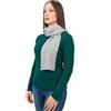 DALLE PIANE CASHMERE Mini Sciarpa Donna 100% Cashmere - Grigio
