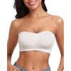 LEYSHE Reggiseno Senza Spalline per Donna Reggiseno a Fascia Imbottito Reggiseno a Tubo Senza Cuciture Top a Fascia Antiscivolo