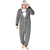 Disney Pigiama Intero Donna - Pigiama Stitch Interi in Pile IH Oh Angel Minnie Malefica S-2XL - Gadget Stitch Idea Regalo (Nero Jack Skellington, 2XL)