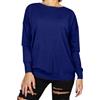 JOPHY & CO. Maglione Donna Scollo U (cod. 22238) (L, Blu Scuro)