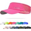 Sukeen Cappello sportivo rinfrescante con visiera parasole da uomo e donna, leggero, ripiegabile, elastico, per corsa, tennis, golf, Rosso rosato, taglia unica