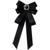 Amagogo Da donna pre-legato Bowknot fiocco cravatta papillon cravatta decorazione papillon per costume accessorio matrimonio fai da te camicia cosplay, Nero