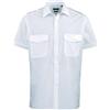 Premier Workwear Camicia da pilota a maniche corte da uomo blu Light Blue