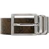 GUESS cintura Milano Adjustable & Reversible Belt H35 W115 Coffee marrone accorciabile