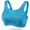 Wingslove Reggiseno Sportivo Donna, Reggiseno Senza Ferretto Non Imbottito Sostegno Forte (Blu,4E)