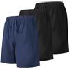 Liloak, Pantaloncini da uomo multipack da 17,8 cm, in cotone, casual, atletica, palestra, maglia con tasche, morbidi pantaloncini da pigiama