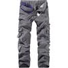tacniseyw Pantaloni da lavoro cargo da uomo, retro a gamba larga, con tasche multiple, mimetici, militari, tattici, tinta unita, stile street style, pantaloni sportivi a gamba dritta