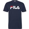 FILA BELLANO Tee Maglietta Girocollo, Iris Nero, M Unisex-Adulto