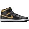 NIKE Air Jordan 1 Mid Sneaker da Uomo Nero DQ8426-071