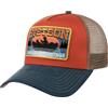 Stetson Cappellino Trucker Canoe Uomo - cap Berretto Baseball Mesh Snapback, con Visiera, Visiera Estate/Inverno - Taglia Unica Blu-Rosso