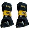 Cat Caterpillar Universal, calzini da uomo, 6|9|12|24 paia, colori e misura a scelta in Nero, Blu, Grigio, In 35 - 40 | 41 - 45 | 46 - 50 (taglia grossa), Calzini 6 Paar Grau 43
